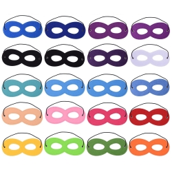 Hicarer Multicolor Superhero Masks for Party, 20 Pieces