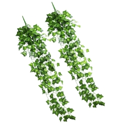 Hicarer 2 Pack Artificial Ivy Plant Leaves for Party