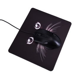 Hicarer Rectangle Mouse Pad Non-slip Gaming Mousepad Black Cat Rubber Mouse Pad, 9 by 7.8 Inches