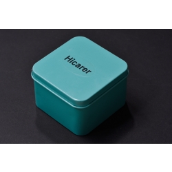 Hicarer Tinplate Iron Case Square Wedding Mini Jewelry Box, Storage Box